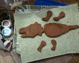 恐竜ケーキ キャラクターケーキ マジパン作り方7写真