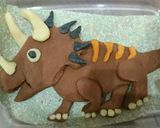 恐竜ケーキ キャラクターケーキ マジパン作り方9写真