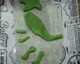 恐竜ケーキ キャラクターケーキ マジパン作り方10写真