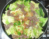 牛肉キャベツの白ゴマ野菜炒め♪簡単作り方9写真