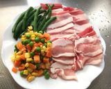 簡単!豚バラとインゲンの焼肉!(^^)!作り方1写真