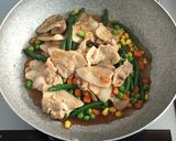 簡単!豚バラとインゲンの焼肉!(^^)!作り方2写真
