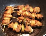 ☆簡単！フライパンで焼き鳥ねぎま☆作り方5写真