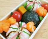 手毬 おにぎり 簡単 可愛い お弁当作り方13写真