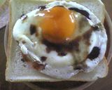 朝食に！簡単めだハムチーズトースト♪作り方2写真