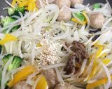 鶏団子と野菜の香味ペースト炒め作り方4写真