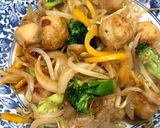鶏団子と野菜の香味ペースト炒め作り方5写真