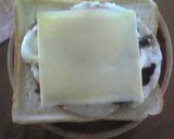朝食に！簡単めだハムチーズトースト♪作り方3写真