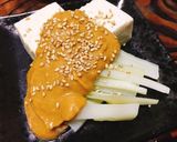 うどと豆腐のごま味噌がけ作り方6写真