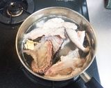 簡単！男飯！生姜香る鯛のさっぱり塩アラ汁作り方5写真