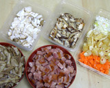 焼き豚で♪中華風炊き込みおこわ作り方6写真