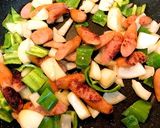 お昼ゴハンに…簡単スパゲティナポリタン作り方1写真