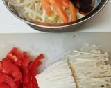 きのこ、キクラゲ入焼きそばダイエット作り方1写真