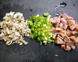 免疫力アップ！クレソン舞茸ハムチーズ作り方1写真