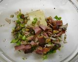 免疫力アップ！クレソン舞茸ハムチーズ作り方2写真