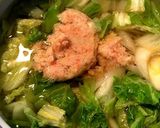 カニ缶で★白菜たっぷり醤油鍋作り方4写真