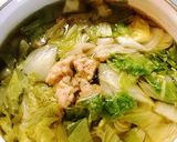 カニ缶で★白菜たっぷり醤油鍋作り方5写真