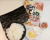三角おにぎりde殿様おにぎり！？キャラ弁作り方1写真