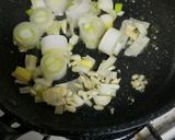 イカと長ネギでサッとトマト煮作り方4写真