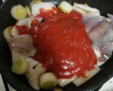 イカと長ネギでサッとトマト煮作り方5写真
