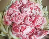 りんごと牛肉の炒めもの作り方4写真