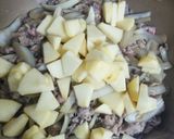 りんごと牛肉の炒めもの作り方5写真