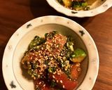 中トロとアボカドの葱胡麻よごし作り方3写真