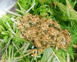 カジキの水菜ごま和え作り方4写真