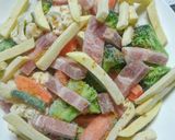 レンチン温野菜　作り方2写真