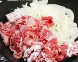 野菜たっぷり・ビーフストロガノフ。作り方3写真