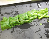 簡単！焼き豆腐で水切り不要☆春菊の白和え作り方2写真