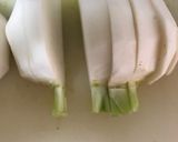 かぶと鶏ひき肉のスープ作り方1写真