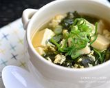 わかめと高野豆腐のかきたまスープ作り方3写真