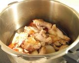 圧力鍋で♪手羽元と根菜の柚子ポン酢スープ作り方4写真