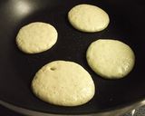 抹茶くず湯粉末でもっちりパンケーキ作り方6写真