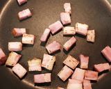 厚切りベーコン入りかぼちゃサラダ作り方3写真