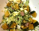 厚切りベーコン入りかぼちゃサラダ作り方5写真