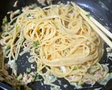 トロトロがたまらん♪ツナと卵の和風パスタ作り方5写真