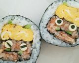 赤鬼 オムライスのり巻き 恵方巻 お弁当作り方14写真