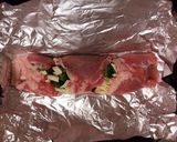 ブロッコリーをぐるぐる巻きにする豚作り方5写真