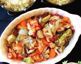 タコと温野菜のアヒージョ 糖質制限にも♫作り方3写真