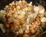 ホルモン根菜ピラフ(仮想通貨民の節約飯)作り方1写真