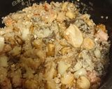 ホルモン根菜ピラフ(仮想通貨民の節約飯)作り方2写真