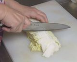 白菜と蛸のバタポン炒め作り方1写真