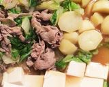 豚こま肉と白菜で♬ぼりゅ〜みぃ肉豆腐作り方7写真