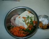 鶏ミンチと豆腐の味噌つくね作り方1写真