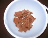 バレンタイン☆1歳の娘の手形入り生チョコ作り方1写真