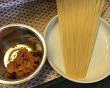 『畔上の台所』流 明太子パスタ作り方1写真