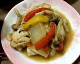 豚肉しめじ白菜パプリカの八宝菜風❤作り方4写真