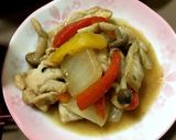 豚肉しめじ白菜パプリカの八宝菜風❤作り方4写真